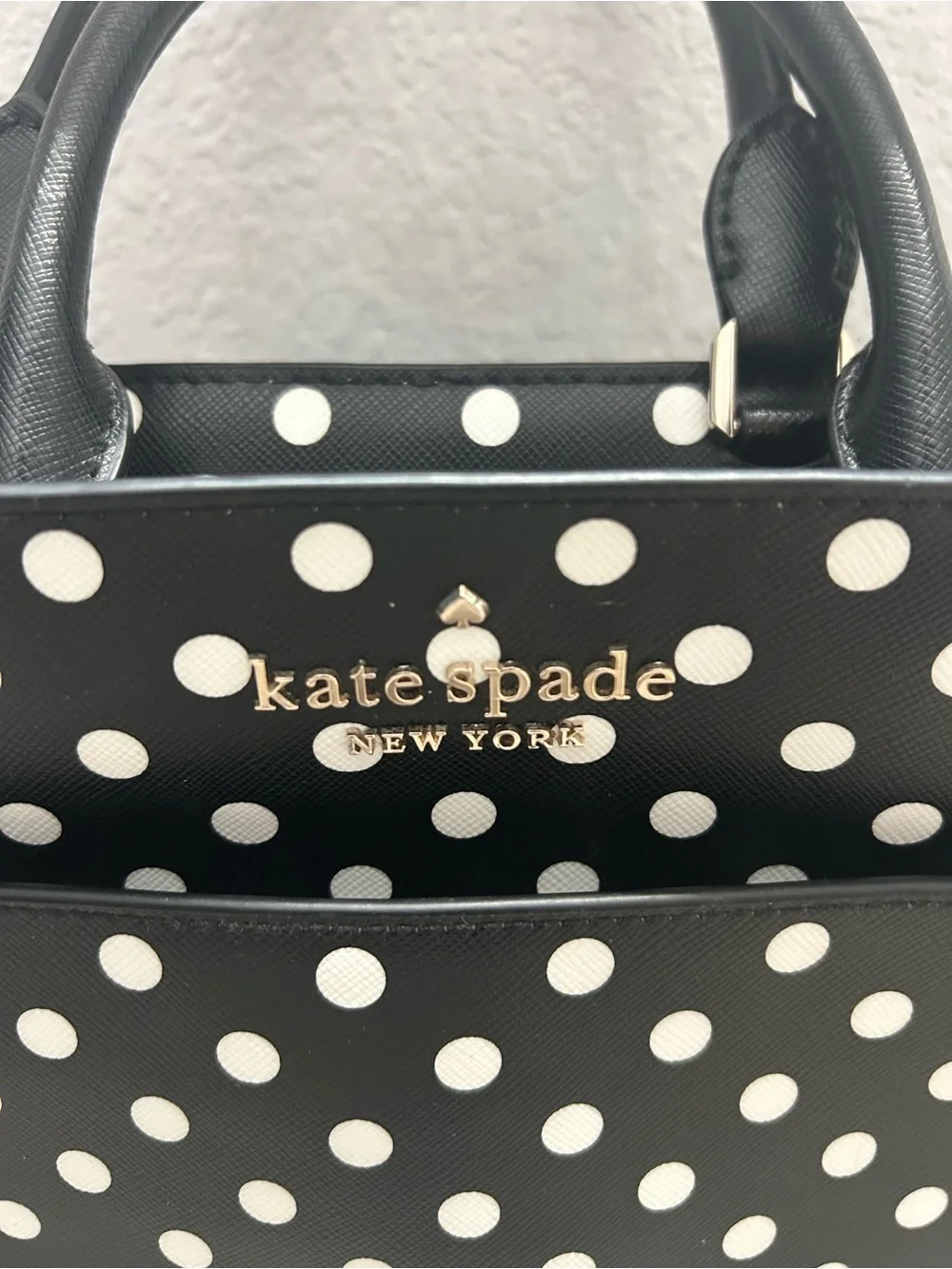 kate spade Black and White Polka Dot Satchel